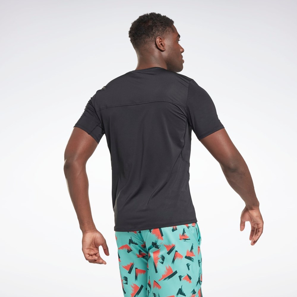 Reebok ACTIVCHILL Athlete T-Shirt Mustat | TLNIBY-826