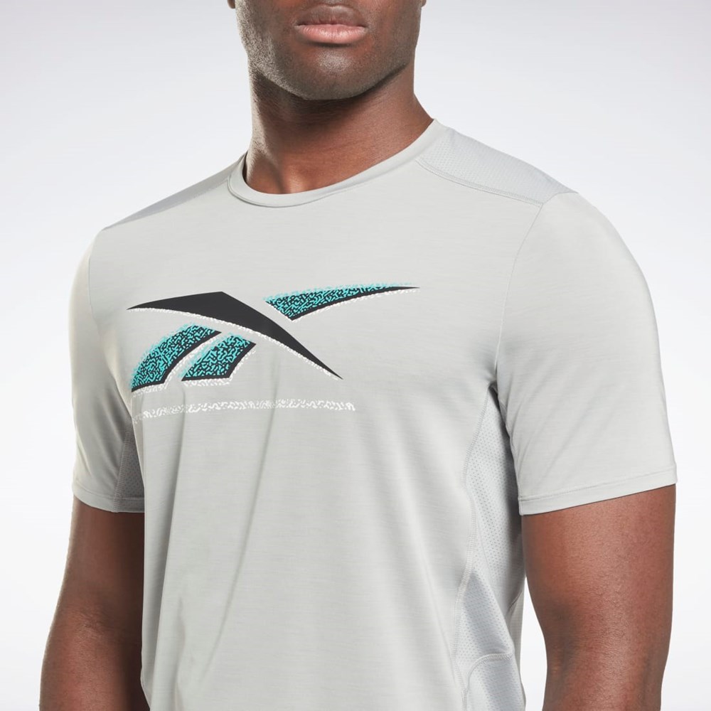 Reebok ACTIVCHILL Graafinen Athlete T-Shirt Harmaat | UOXKDN-026