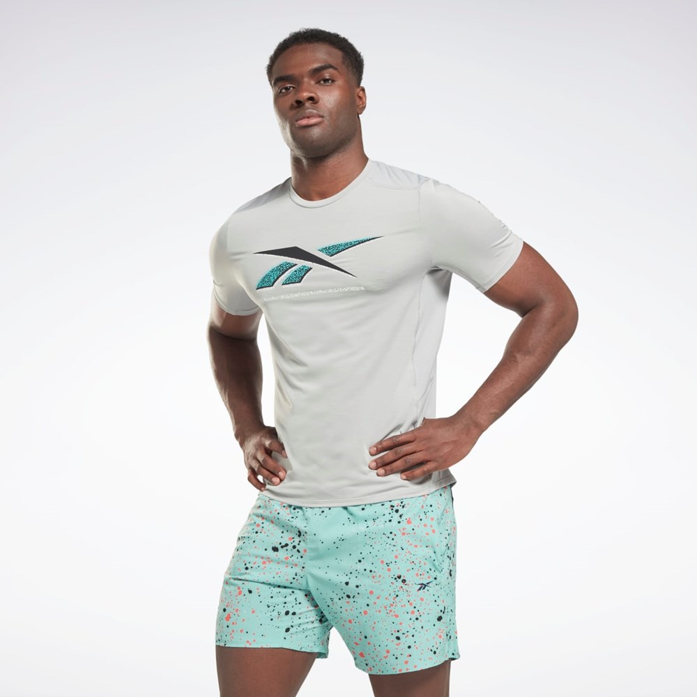Reebok ACTIVCHILL Graafinen Athlete T-Shirt Harmaat | UOXKDN-026