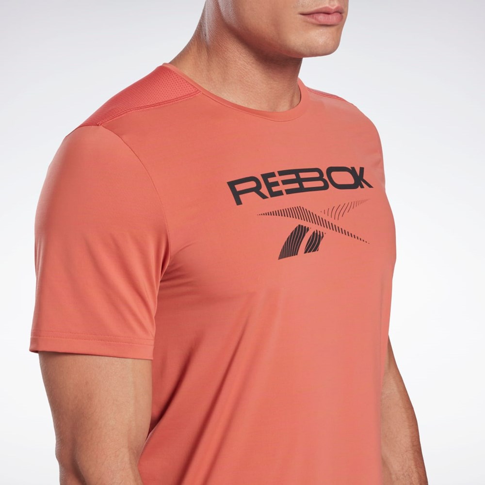 Reebok ACTIVCHILL Graafinen Move T-Shirt Rhodonite | WDBMLA-021