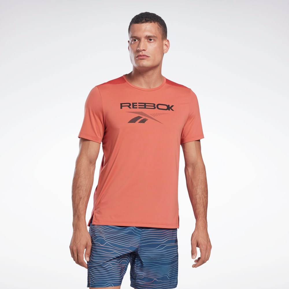 Reebok ACTIVCHILL Graafinen Move T-Shirt Rhodonite | WDBMLA-021