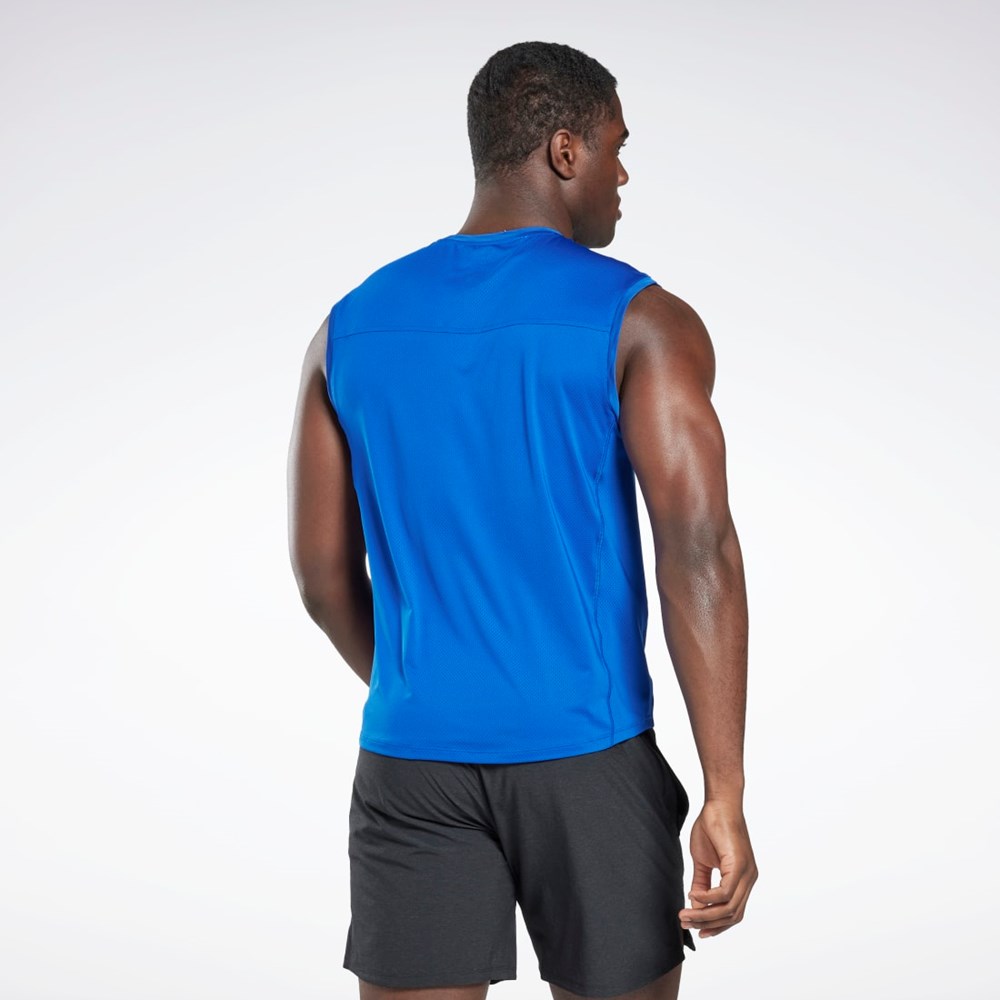Reebok ACTIVCHILL Hihattomat T-Shirt Sininen | FWTJSQ-753