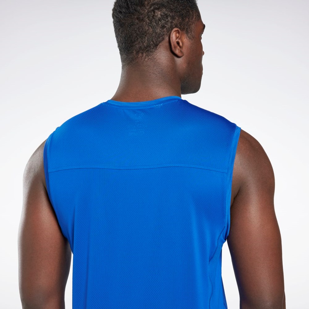 Reebok ACTIVCHILL Hihattomat T-Shirt Sininen | FWTJSQ-753