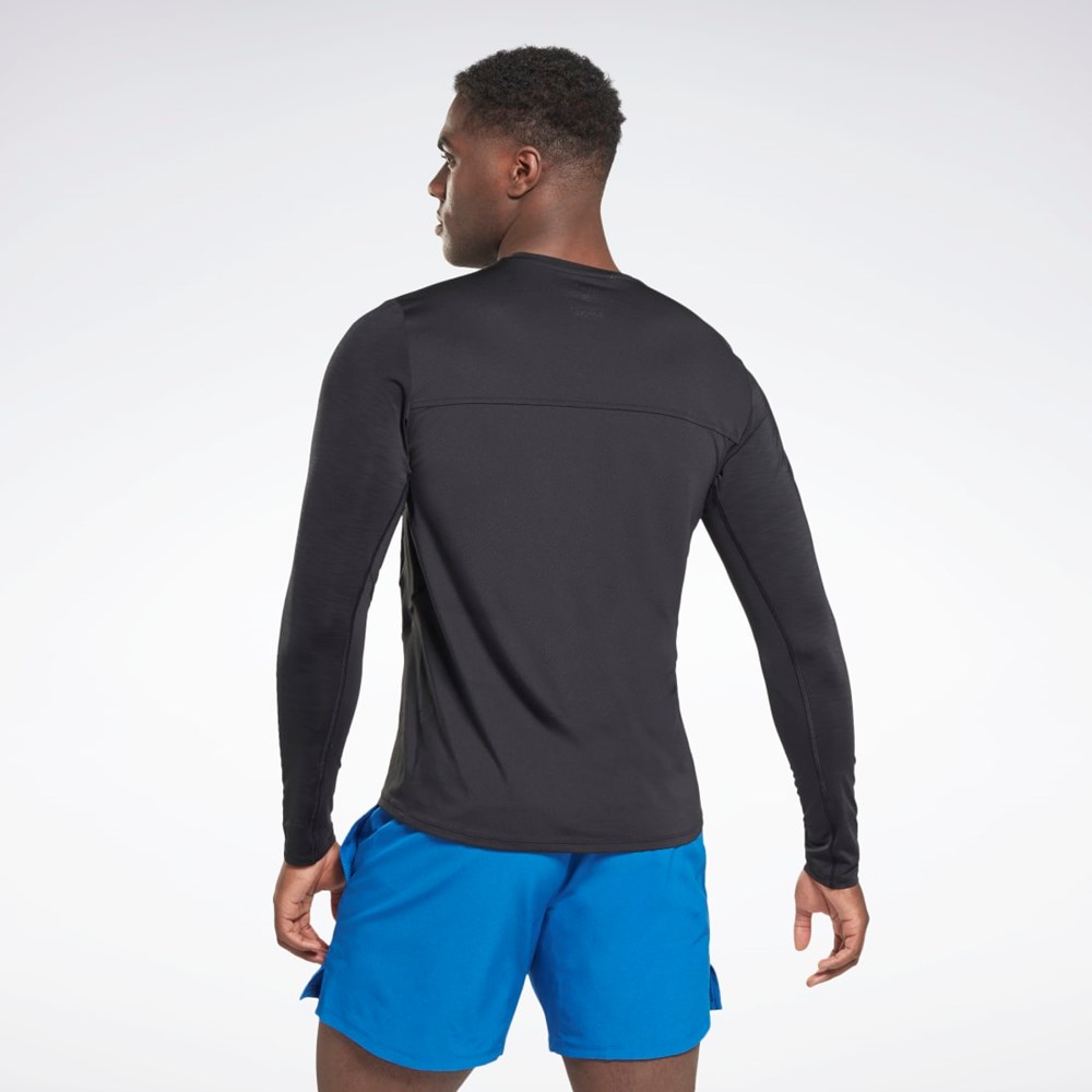 Reebok ACTIVCHILL Long Sleeve Athlete T-Shirt Mustat | DAFWHL-619