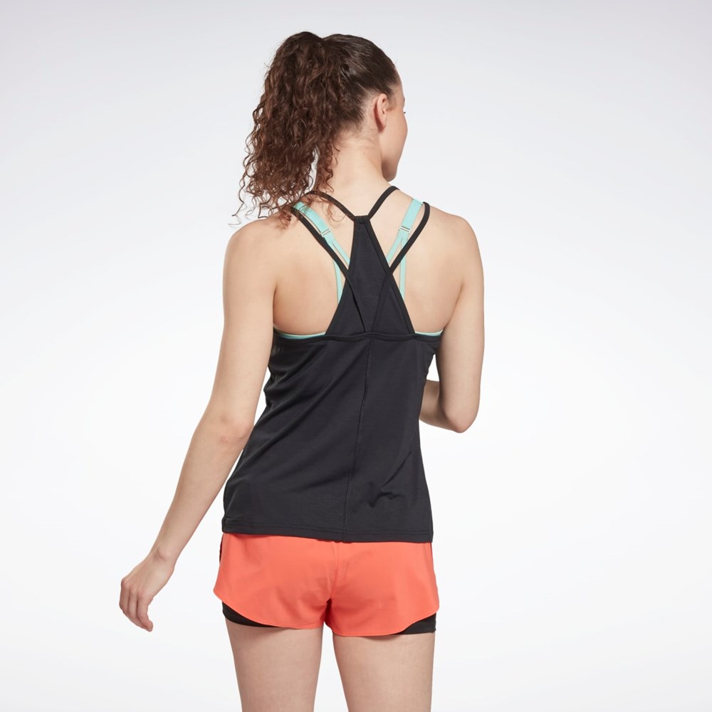Reebok ACTIVCHILL Urheilulliset Tank Top Mustat | VXJDIH-723