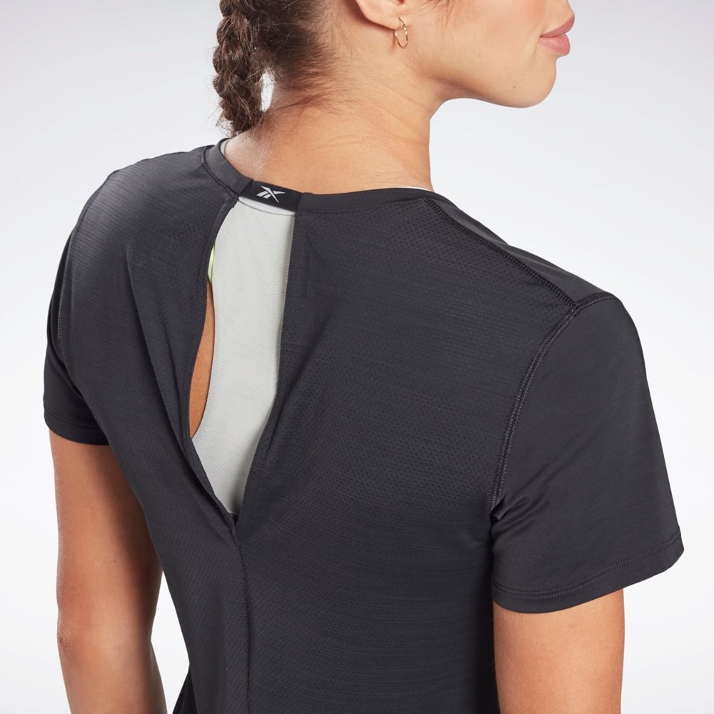 Reebok Activchill Urheilulliset T-Shirt Mustat | VZPWFT-690