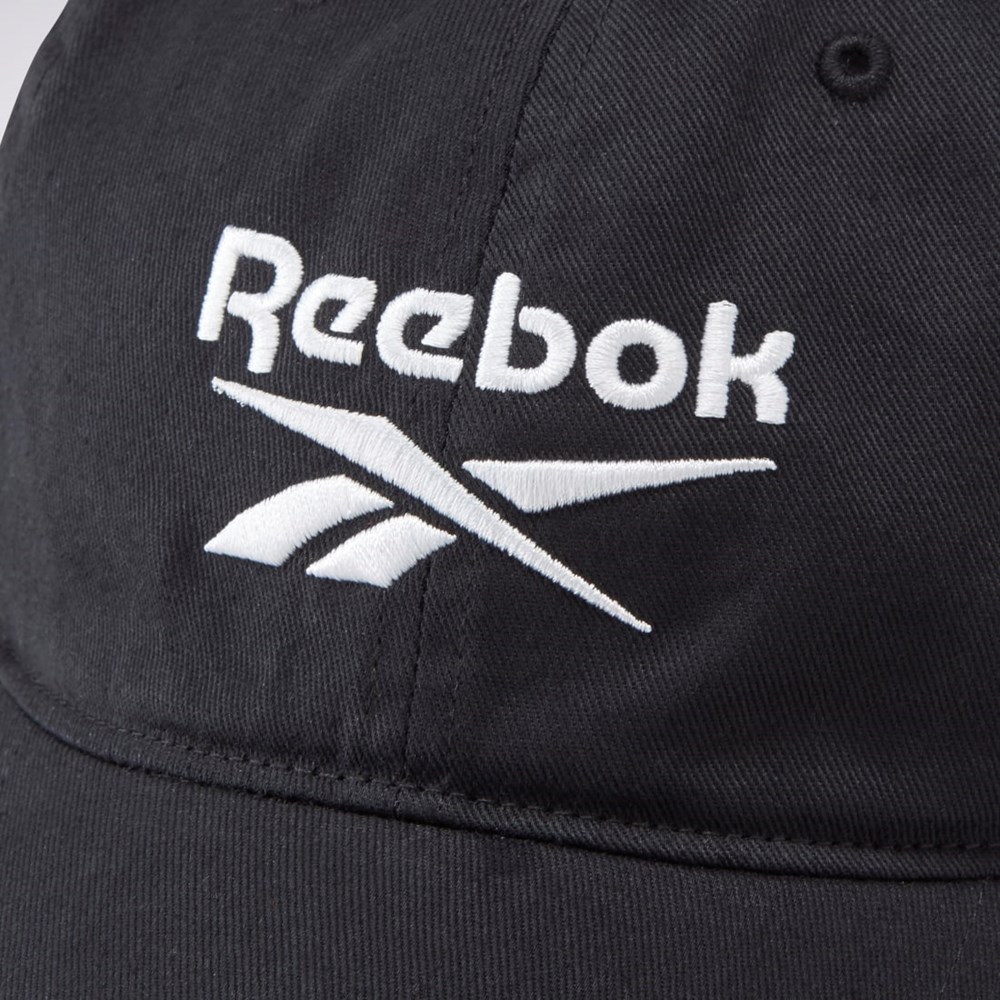 Reebok Active Foundation Badge Hat Mustat Mustat | BQXRVE-960