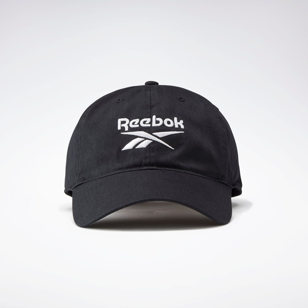 Reebok Active Foundation Badge Hat Mustat Mustat | BQXRVE-960