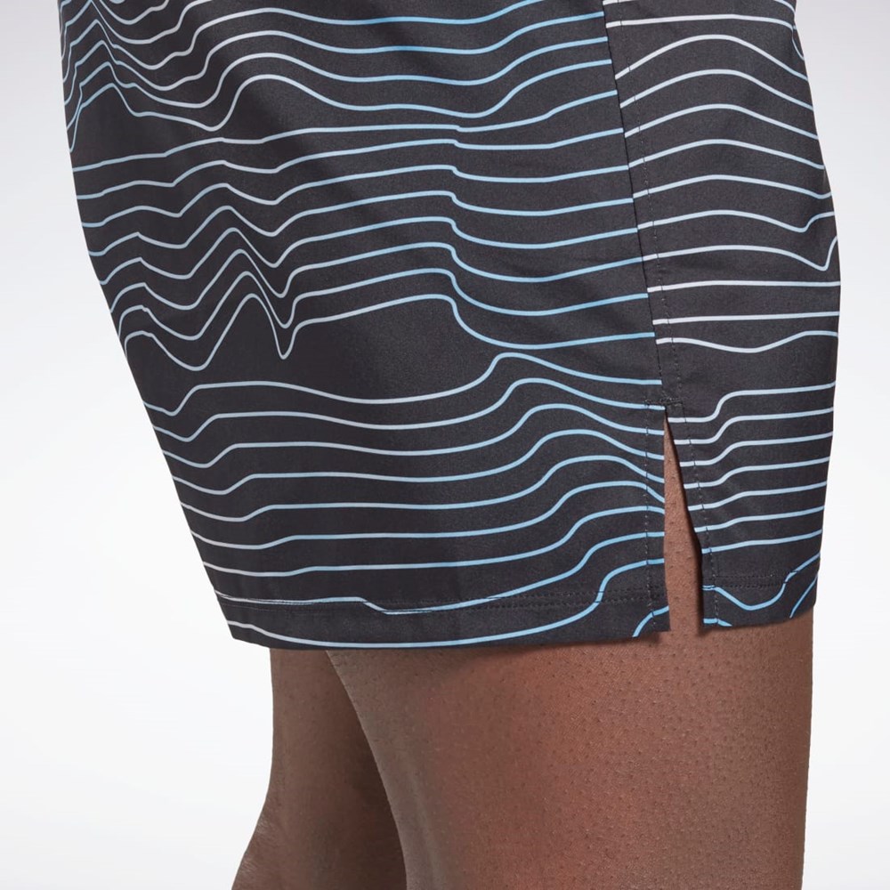 Reebok Allover Print Speed 2.0 Shorts Mustat | WCTNRP-694
