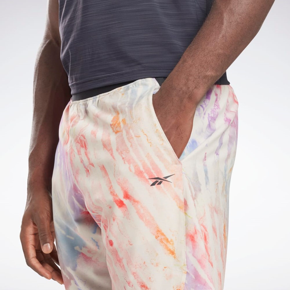 Reebok Allover Print Strength Shorts Moonstone | YRZEDO-146