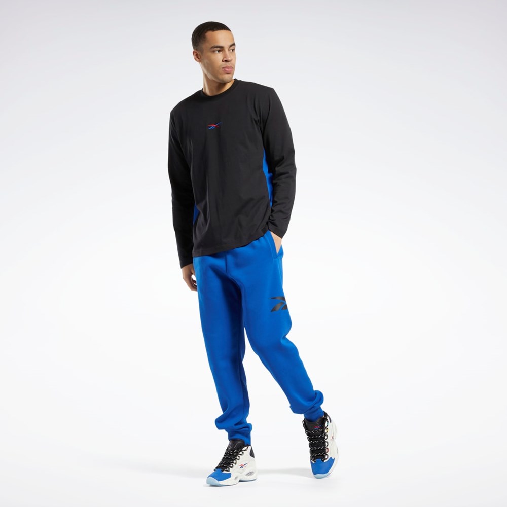 Reebok Answer to No One Long Sleeve T-Shirt Mustat | EPNKFR-207