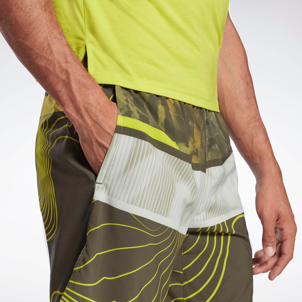 Reebok Austin Allover Print Shorts Vihreä | DSMCPH-463
