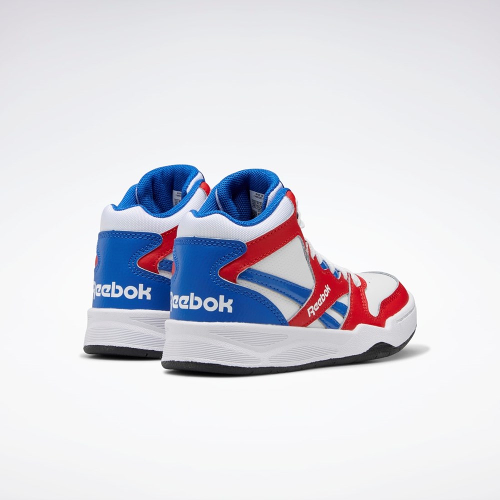 Reebok BB 4500 Court Shoes - Preschool Valkoinen Punainen Sininen | OWXGJU-926