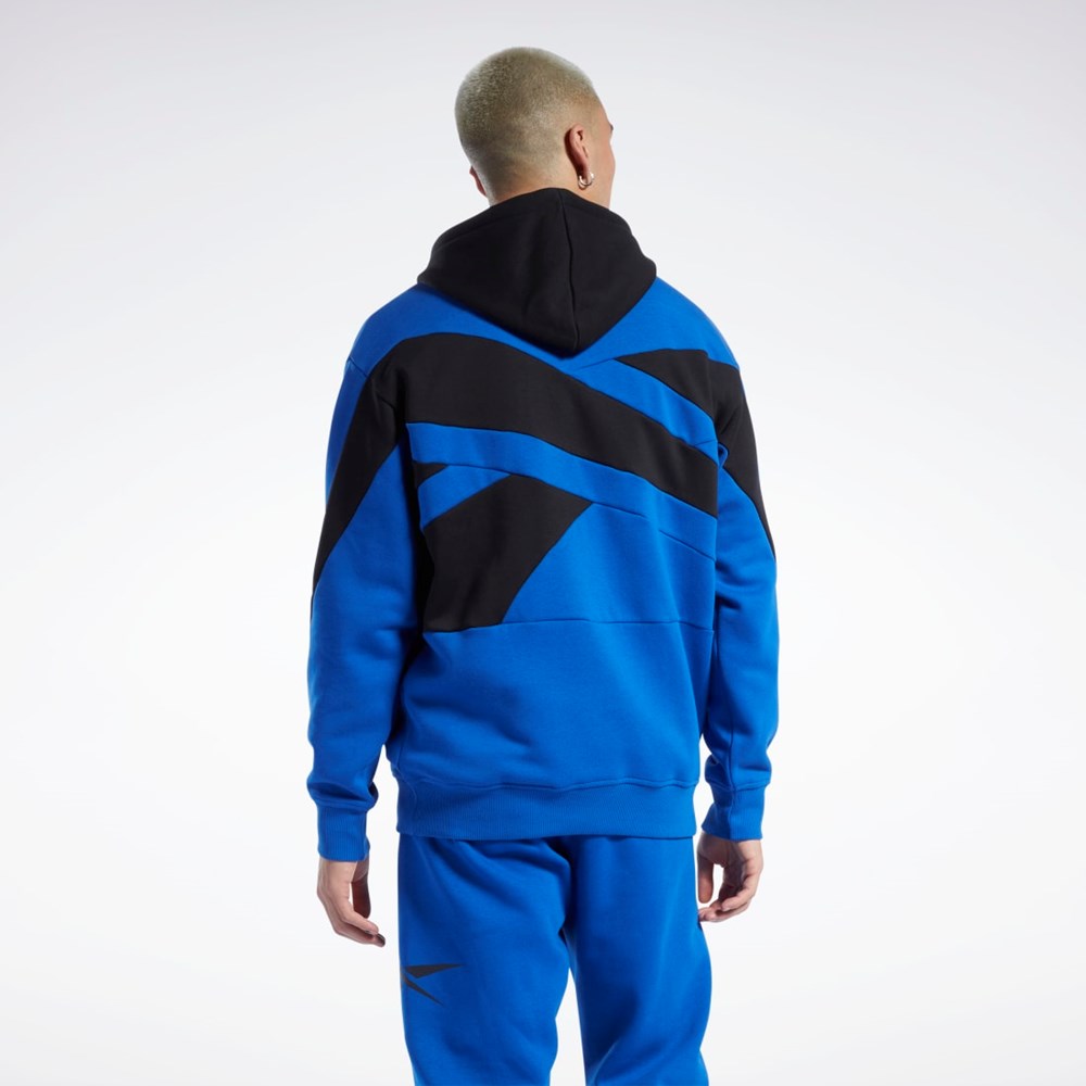 Reebok Basketball Back Vector Fleece Hoodie Sininen | VLXZTY-862