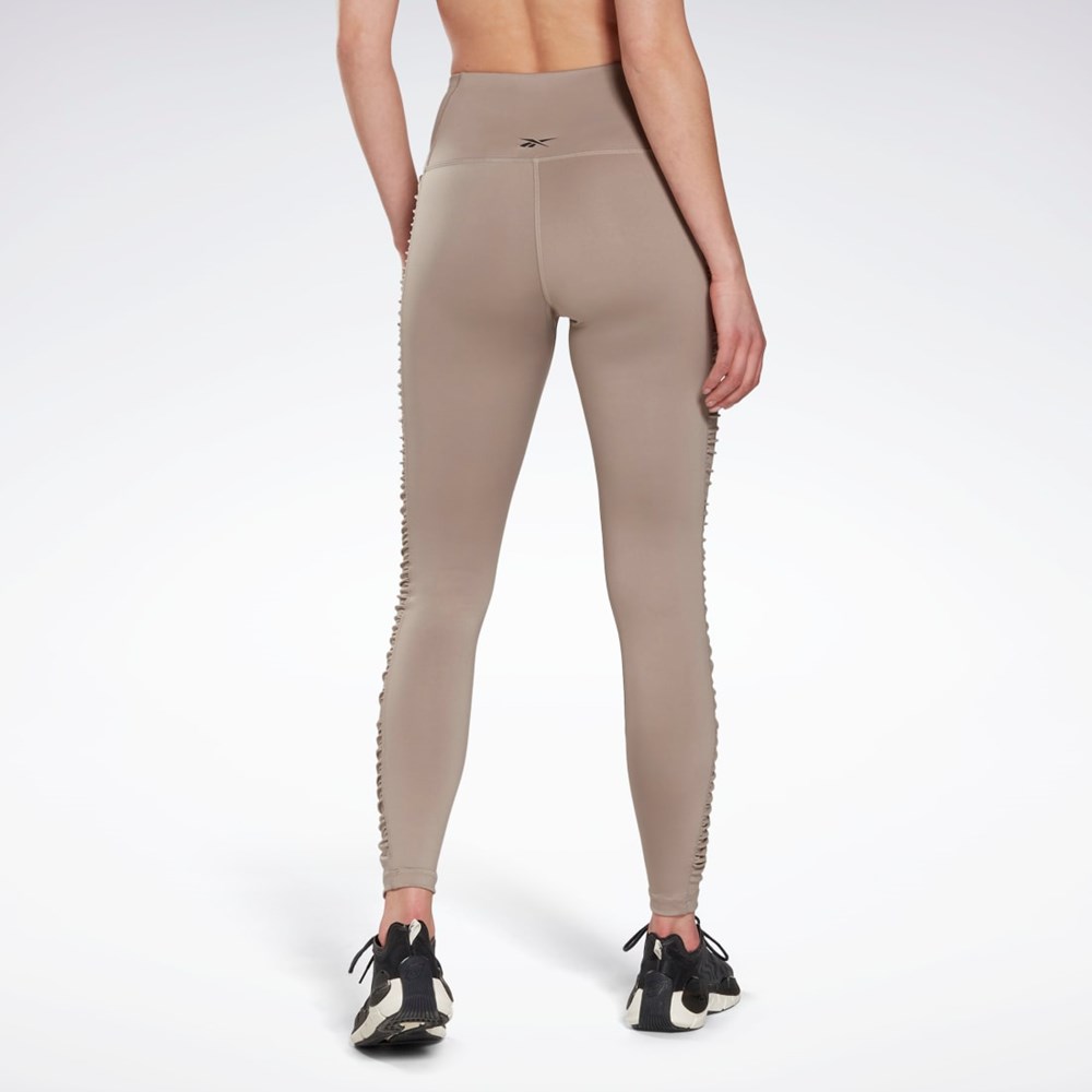 Reebok Bold High-Waisted Ruched Tights Harmaat | NHCFMI-631