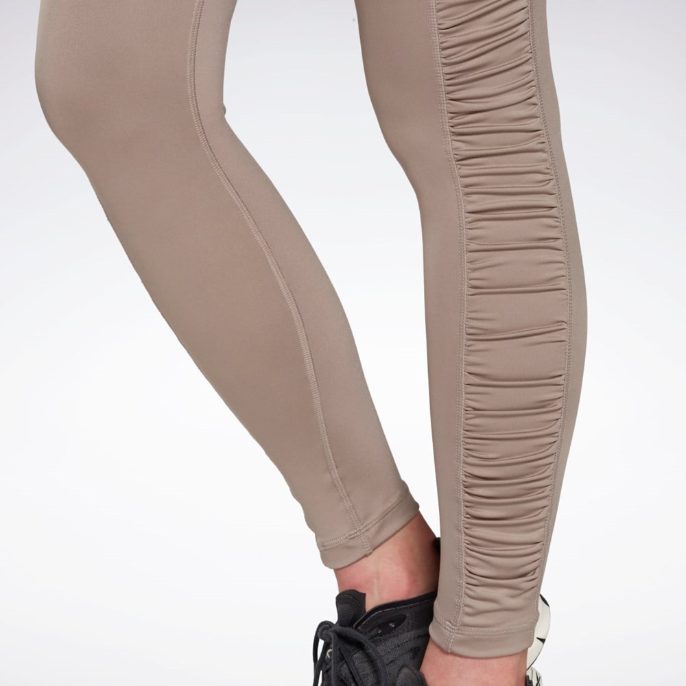 Reebok Bold High-Waisted Ruched Tights Harmaat | NHCFMI-631