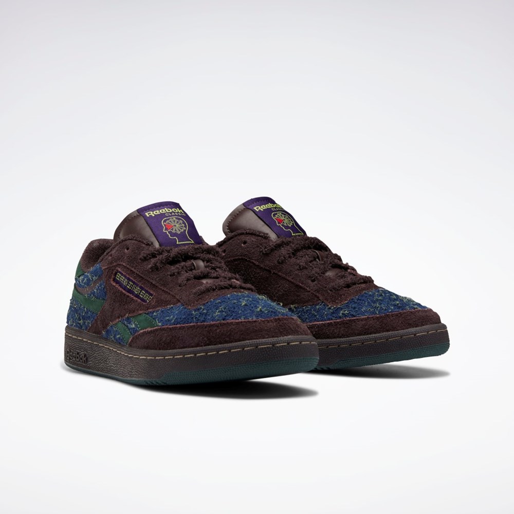 Reebok Braindead Club C Revenge Shoes Violetit Tummansininen | RAENXZ-408
