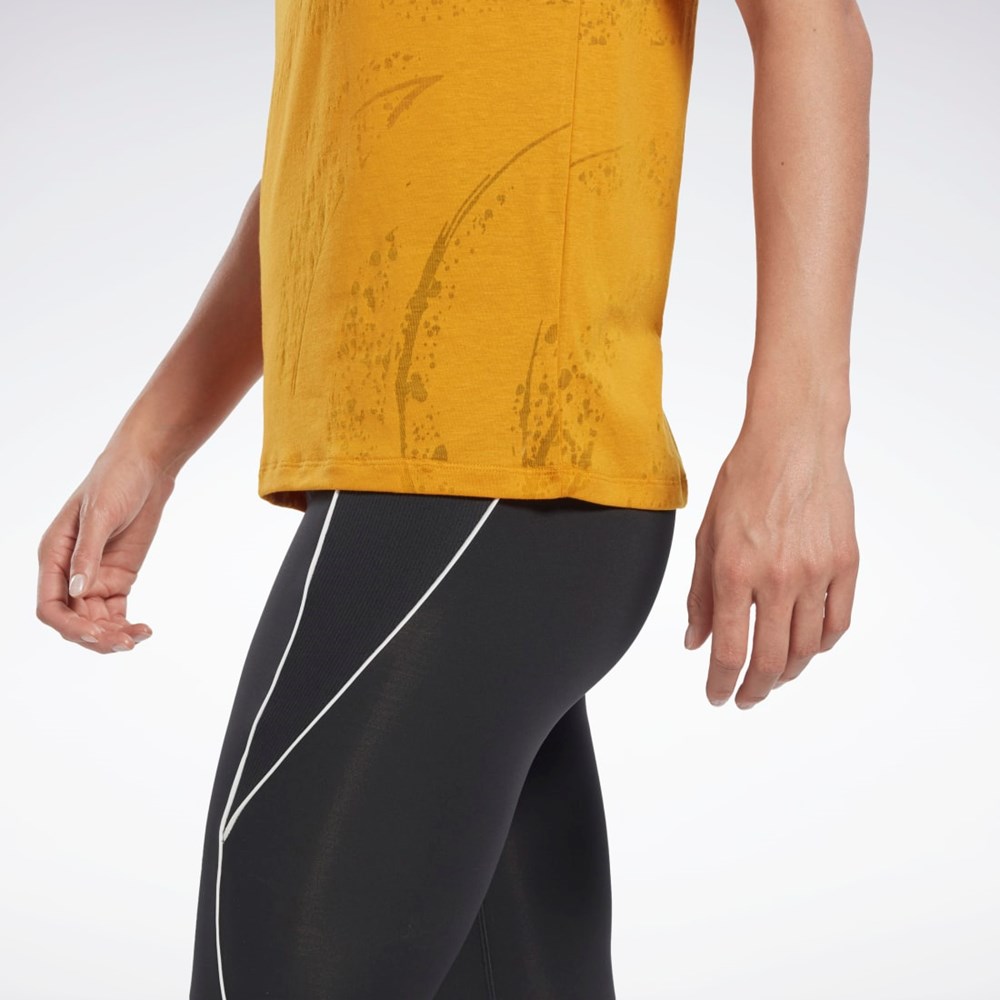 Reebok Burnout T-Shirt Bright Ochre | RMDIJX-413
