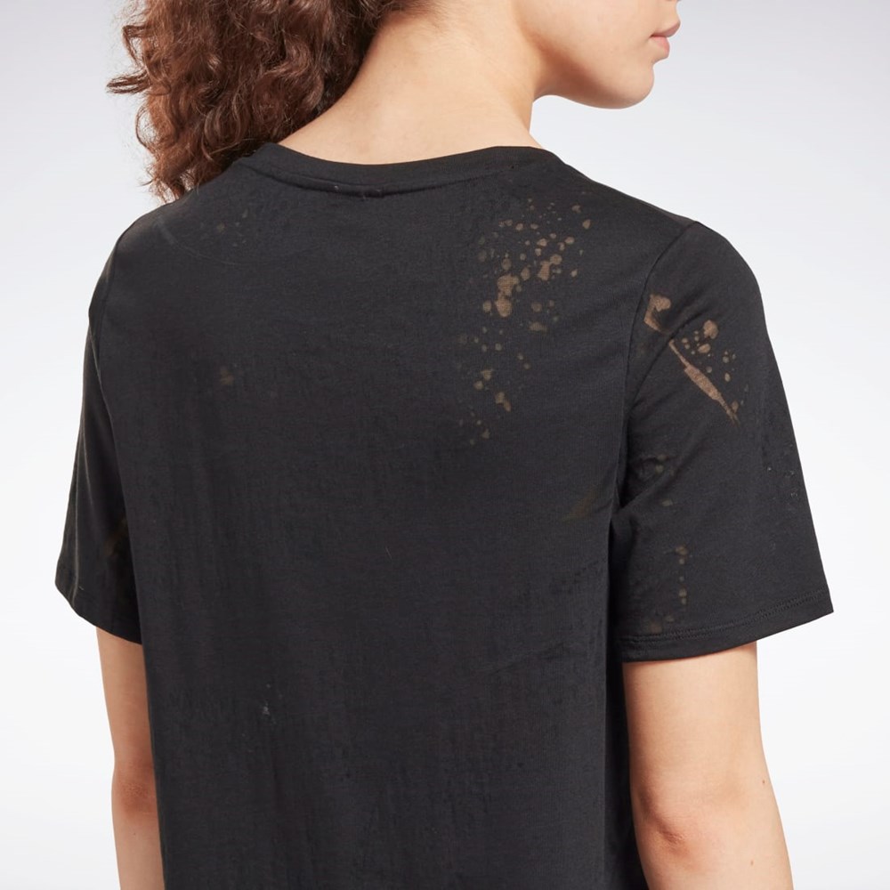 Reebok Burnout T-Shirt Mustat | ZISGWX-389