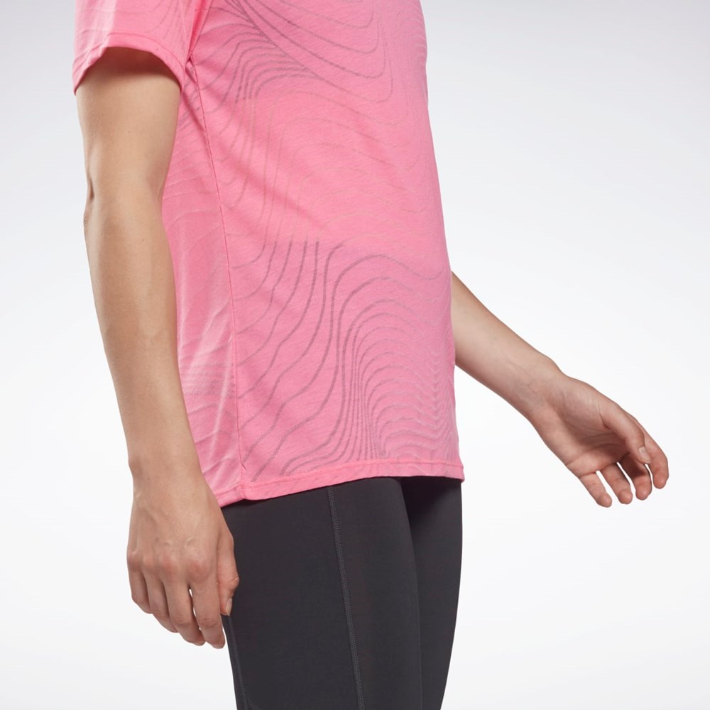 Reebok Burnout T-Shirt Pinkki | DBVTOM-649
