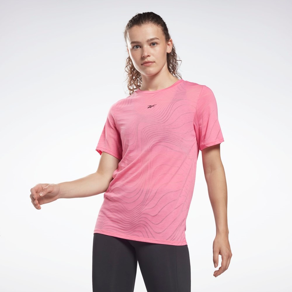Reebok Burnout T-Shirt Pinkki | DBVTOM-649