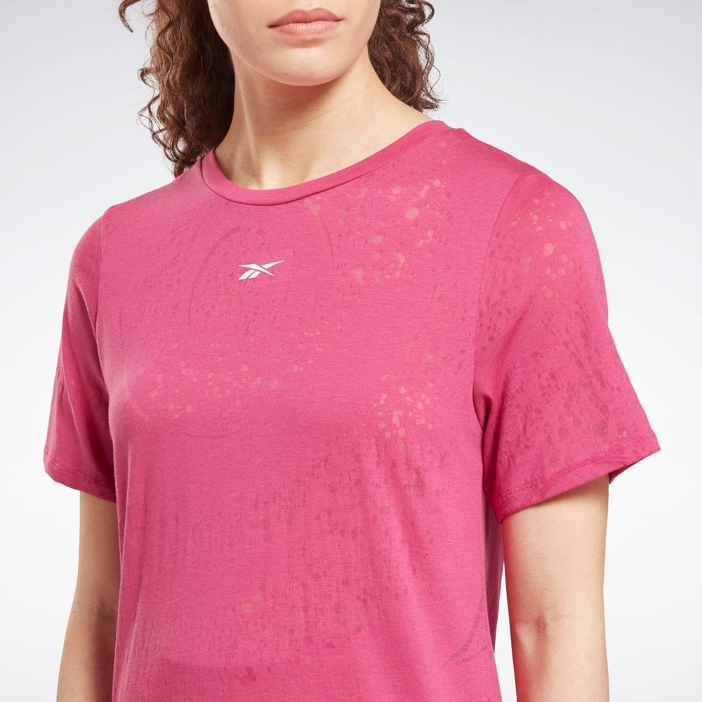 Reebok Burnout T-Shirt Pinkki | FUNJPM-765