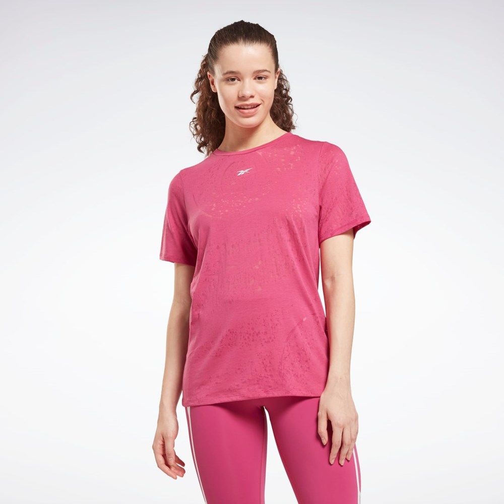 Reebok Burnout T-Shirt Pinkki | FUNJPM-765