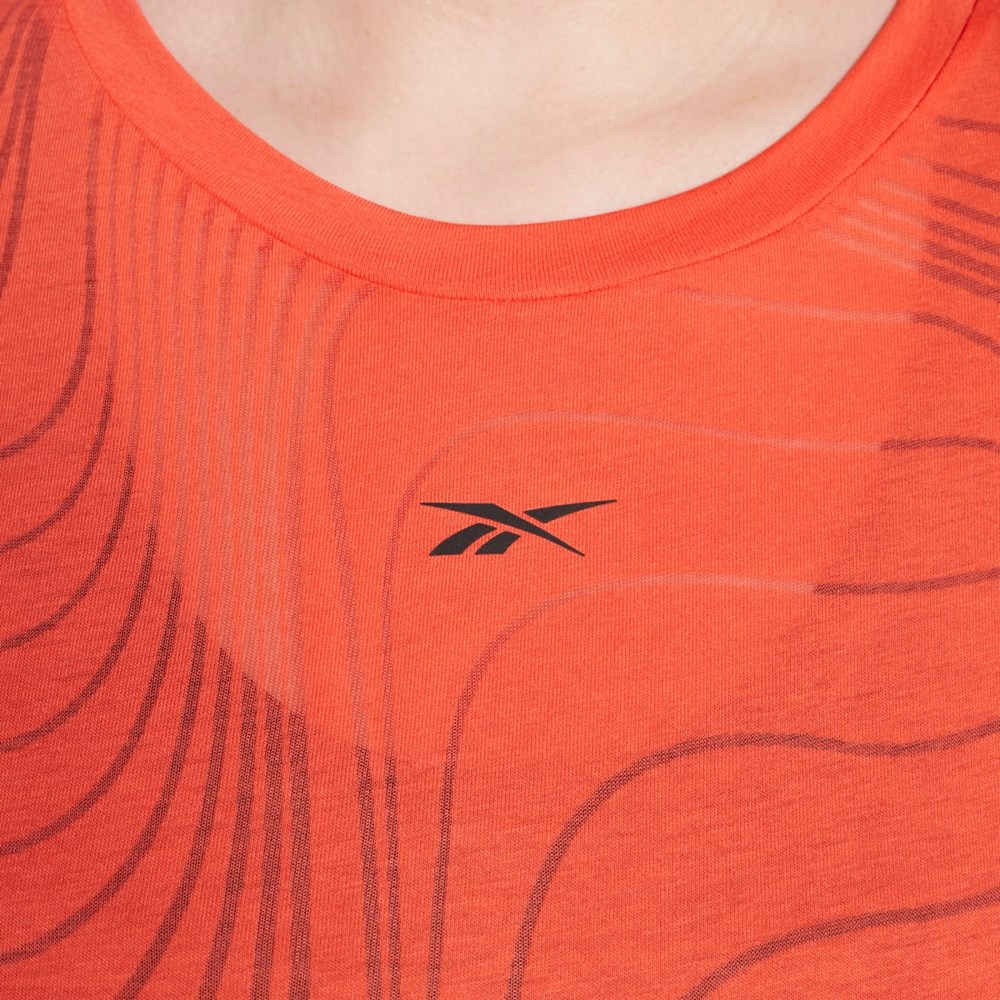 Reebok Burnout T-Shirt (Plus Size) Punainen | ZFIOYW-698