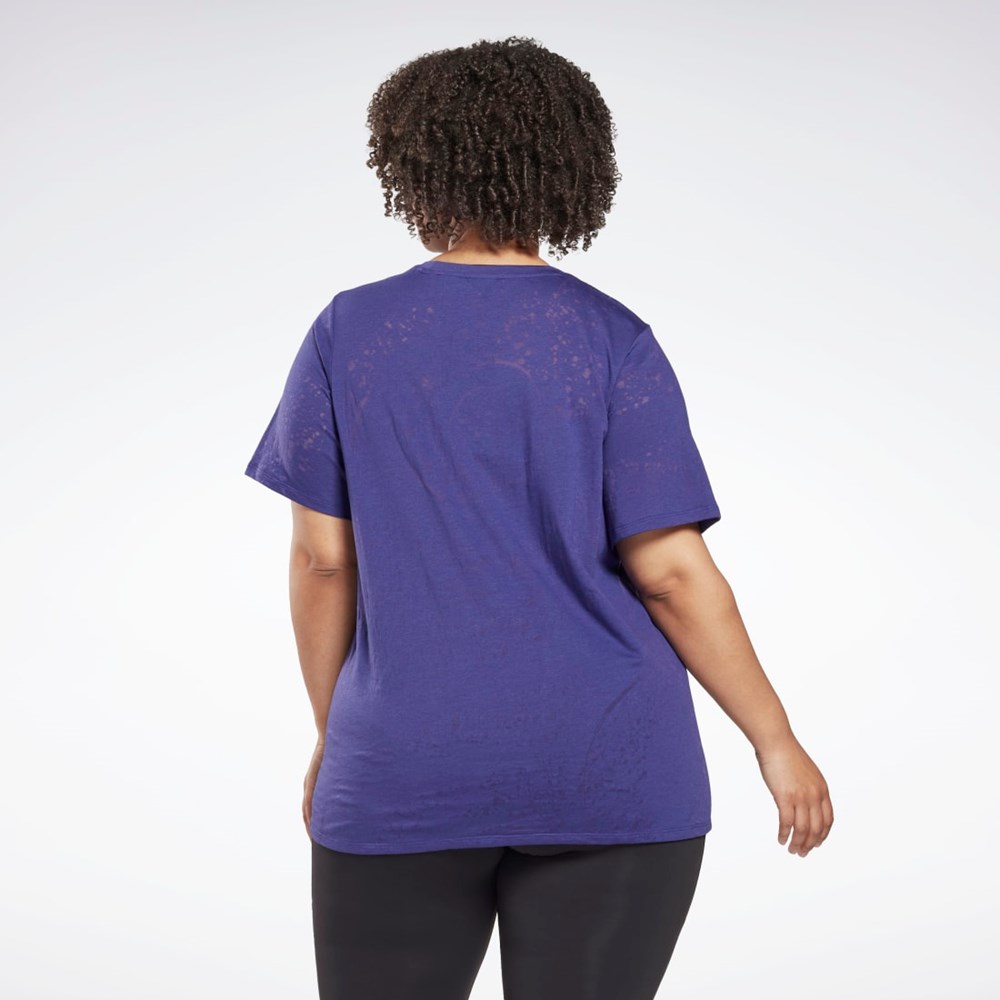 Reebok Burnout T-Shirt (Plus Size) Violetit | TQMONP-198