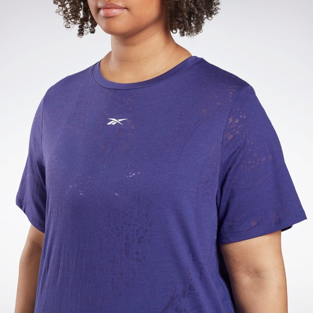 Reebok Burnout T-Shirt (Plus Size) Violetit | TQMONP-198