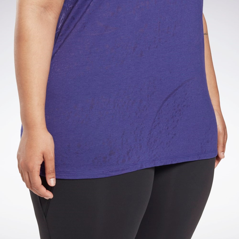 Reebok Burnout T-Shirt (Plus Size) Violetit | TQMONP-198