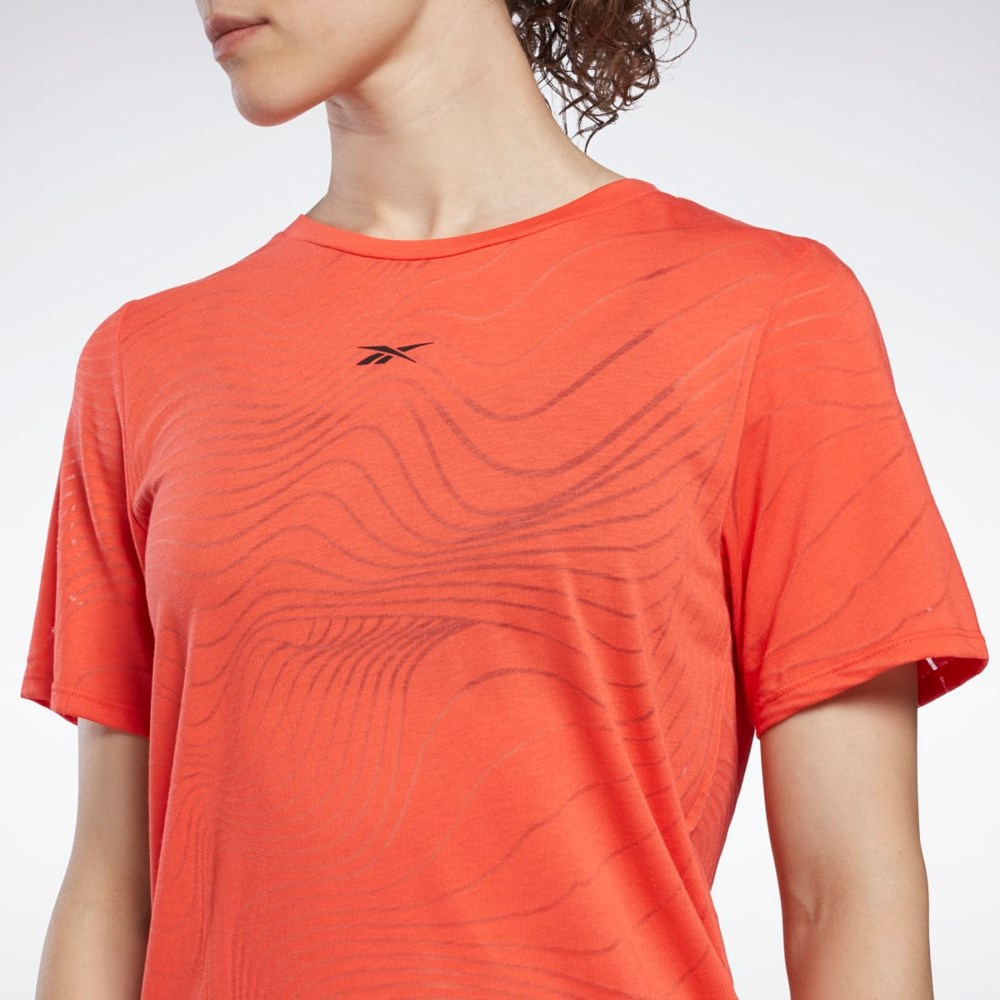 Reebok Burnout T-Shirt Punainen | HZFQUA-302