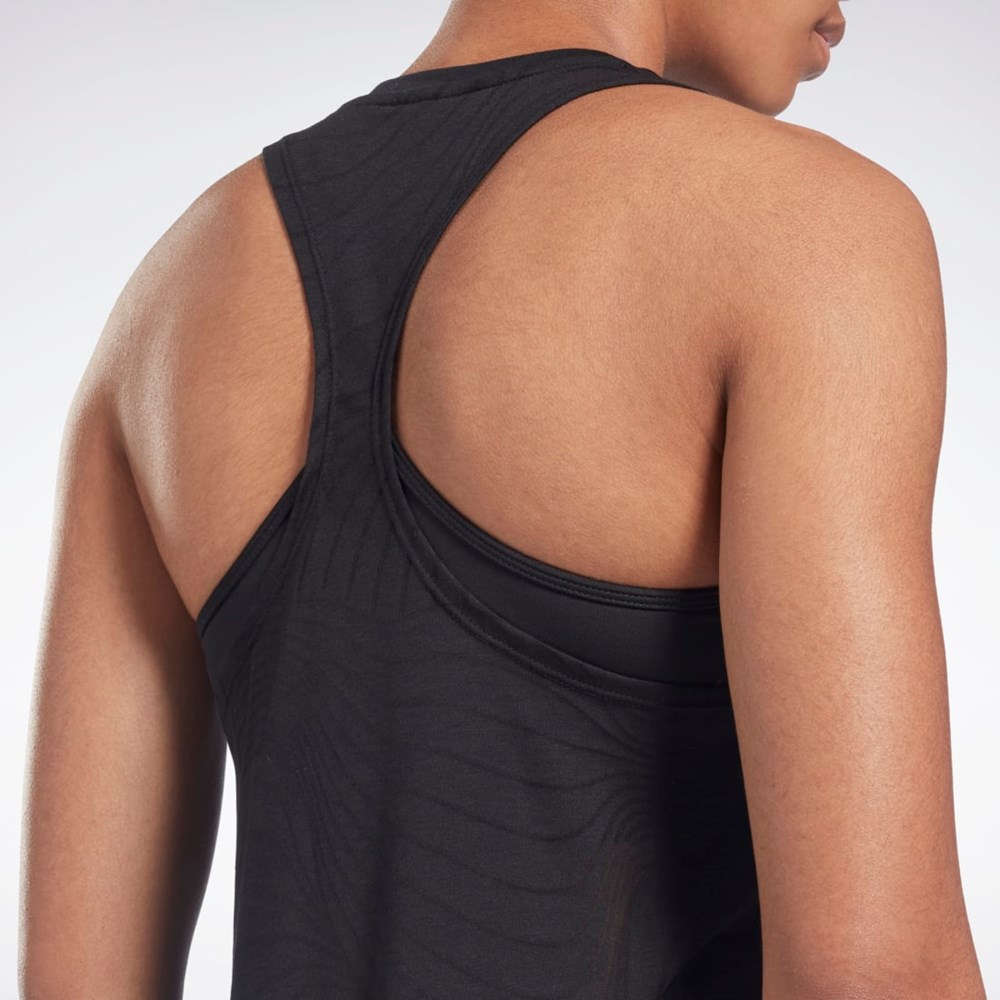 Reebok Burnout Tank Top Mustat | JEIKMH-516