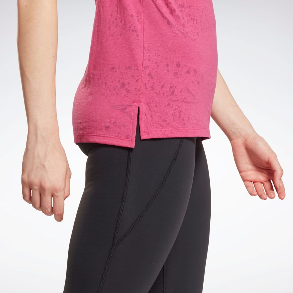 Reebok Burnout Tank Top Pinkki | FGZMPR-351