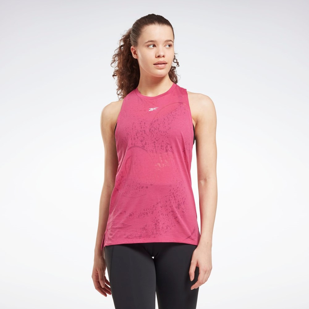 Reebok Burnout Tank Top Pinkki | FGZMPR-351
