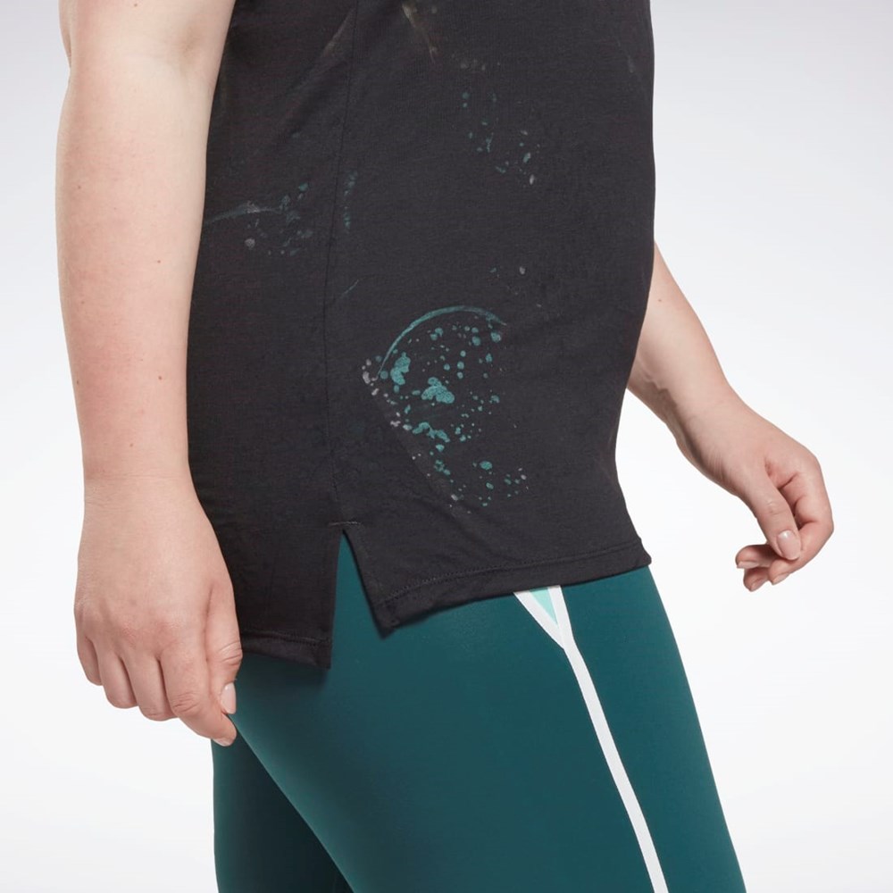 Reebok Burnout Tank Top (Plus Size) Mustat | ICMQPU-102
