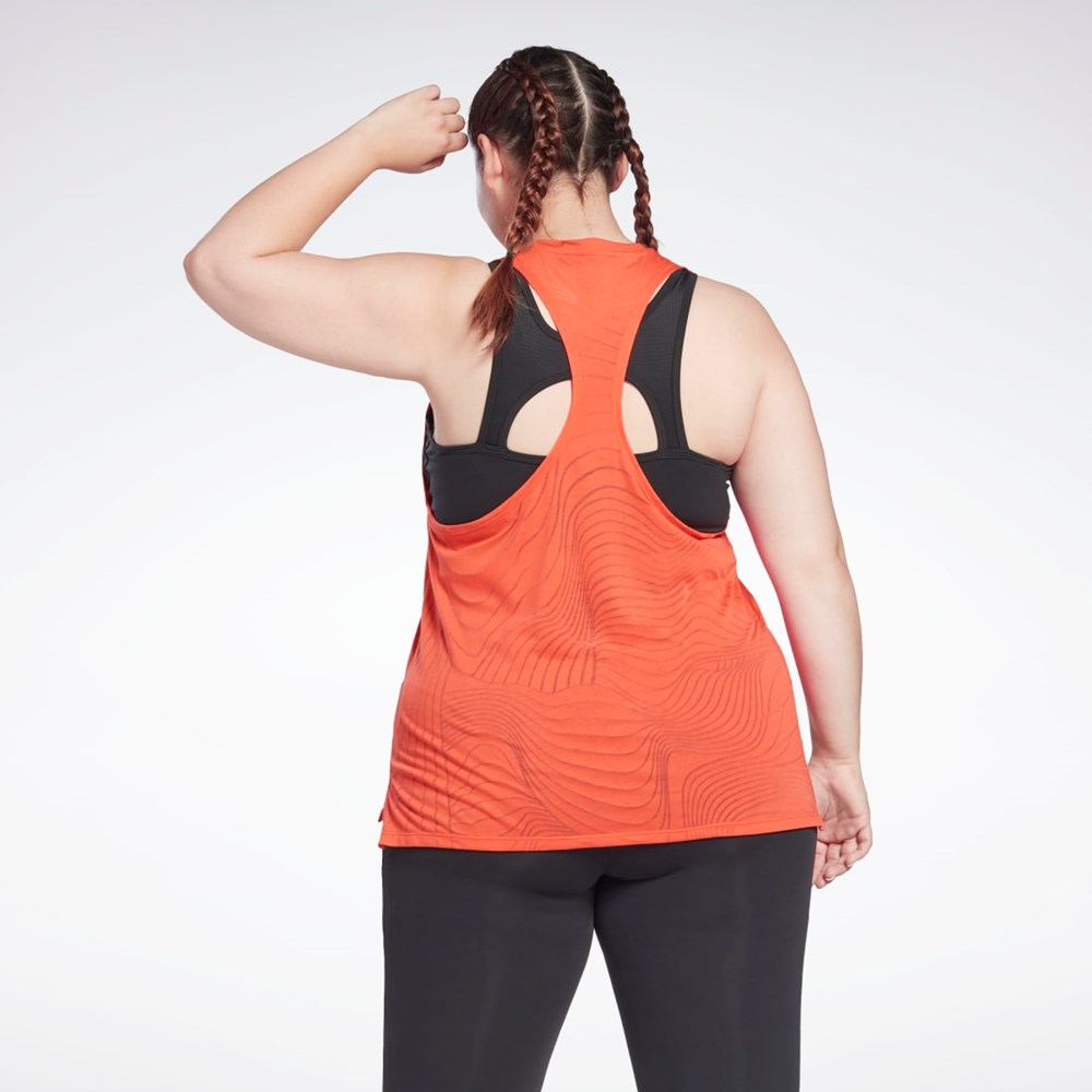 Reebok Burnout Tank Top (Plus Size) Punainen | KDBUSY-867