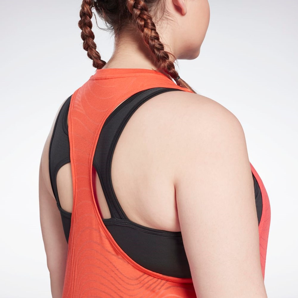 Reebok Burnout Tank Top (Plus Size) Punainen | KDBUSY-867