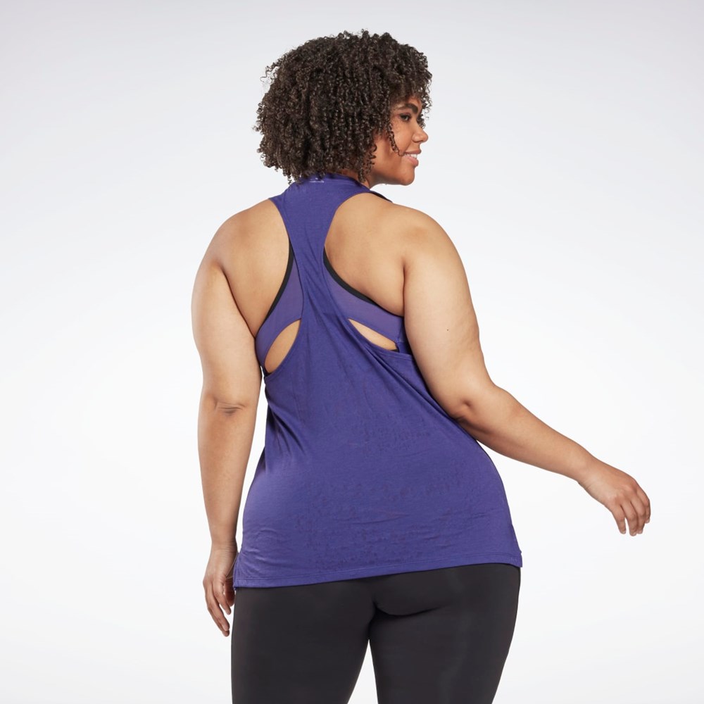 Reebok Burnout Tank Top (Plus Size) Violetit | XFWKMC-230