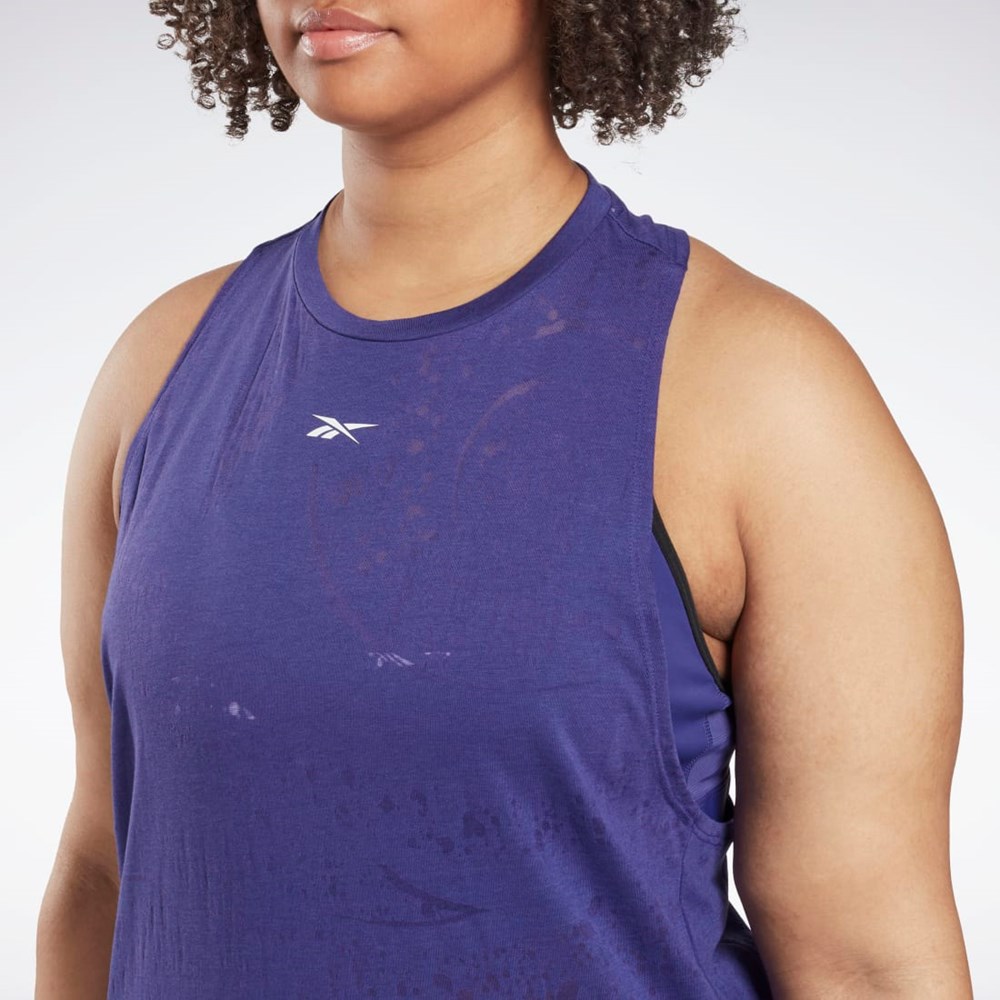 Reebok Burnout Tank Top (Plus Size) Violetit | XFWKMC-230