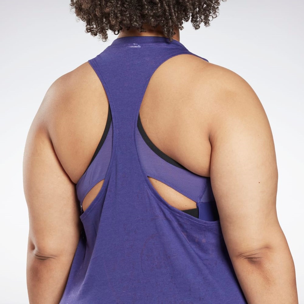 Reebok Burnout Tank Top (Plus Size) Violetit | XFWKMC-230