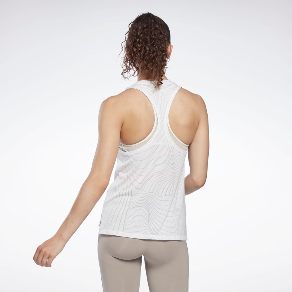 Reebok Burnout Tank Top Valkoinen | NGQBEF-172