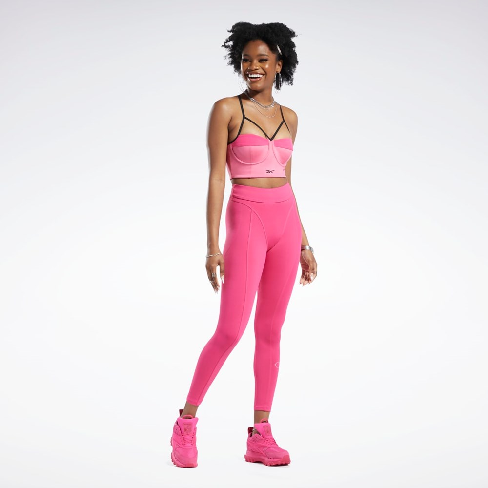 Reebok Cardi B Bralette Pinkki Pinkki | SCFJZY-584