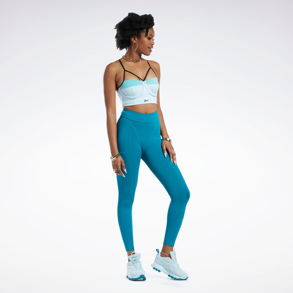 Reebok Cardi B Bralette Sininen Turkoosi | TROKVP-182
