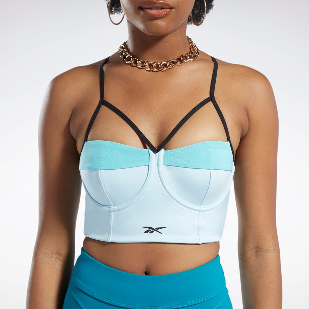 Reebok Cardi B Bralette Sininen Turkoosi | TROKVP-182