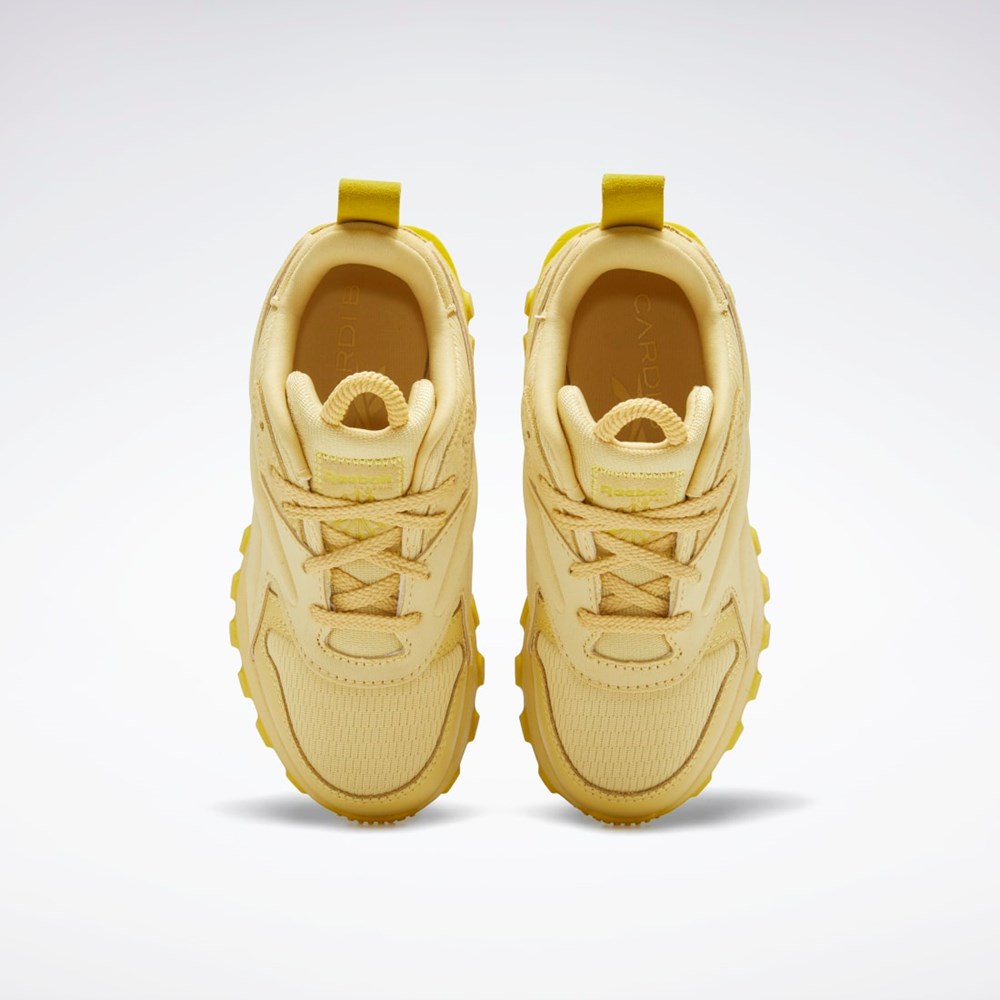 Reebok Cardi B Classic Leather V2 Shoes - Preschool Keltainen Keltainen Keltainen | DIRVZN-319