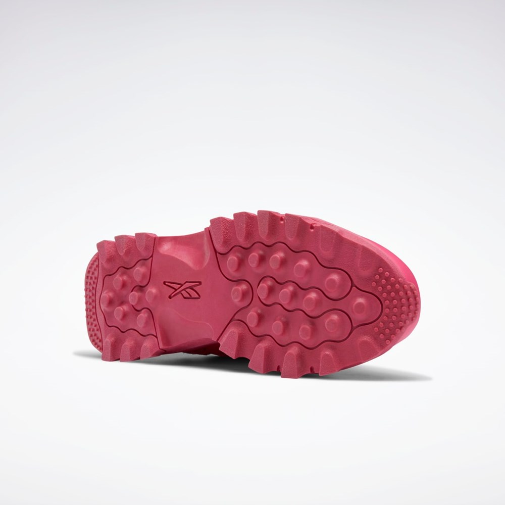 Reebok Cardi B Classic Leather V2 Shoes - Grade School Pinkki Pinkki Pinkki | IHGLYE-157