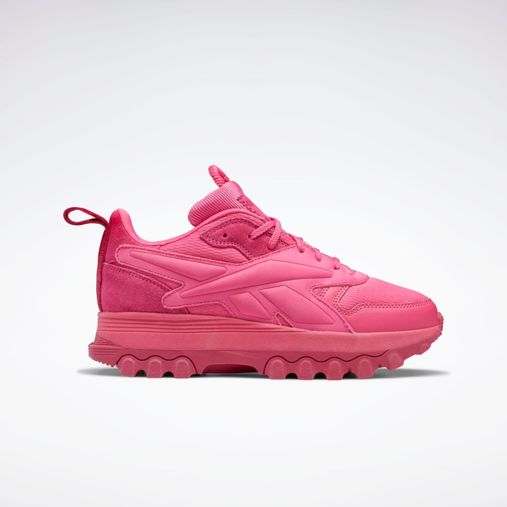 Reebok Cardi B Classic Leather V2 Shoes - Grade School Pinkki Pinkki Pinkki | IHGLYE-157