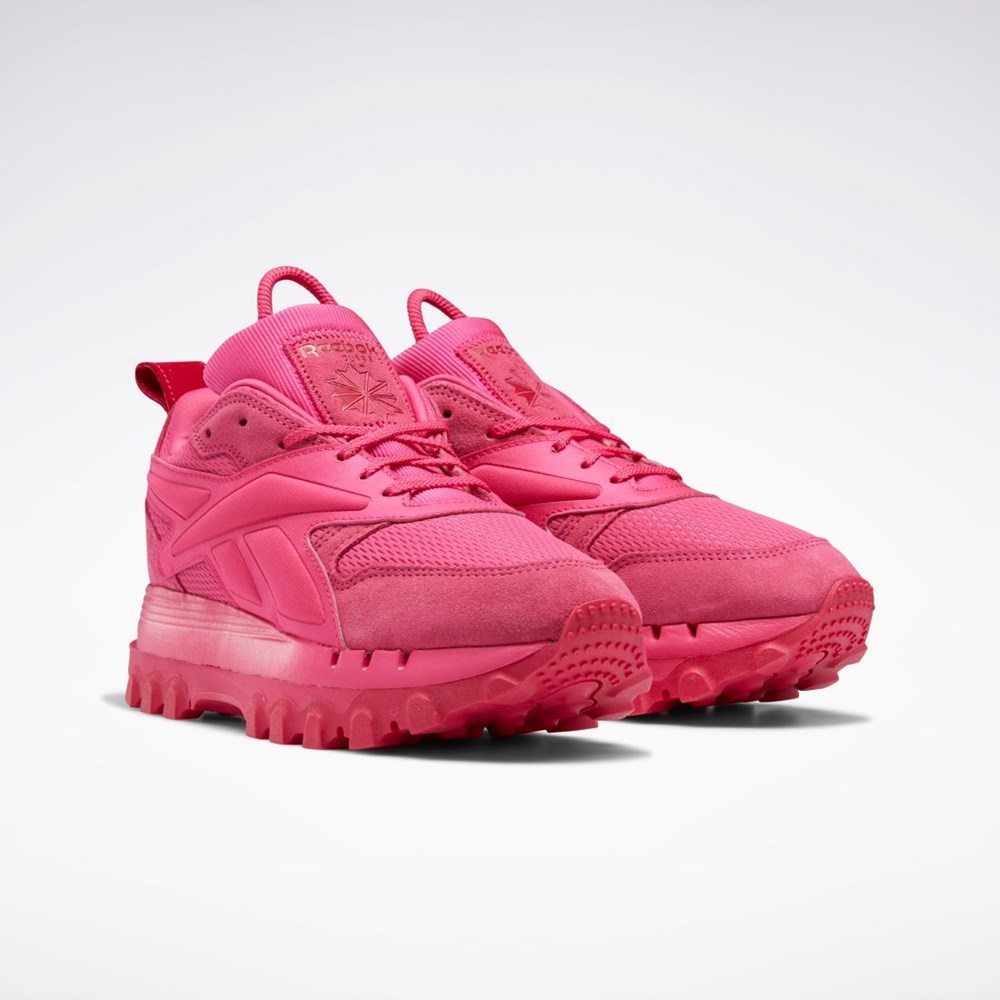 Reebok Cardi B Classic Leather V2 Shoes Pinkki Pinkki Pinkki | MKGIDP-130