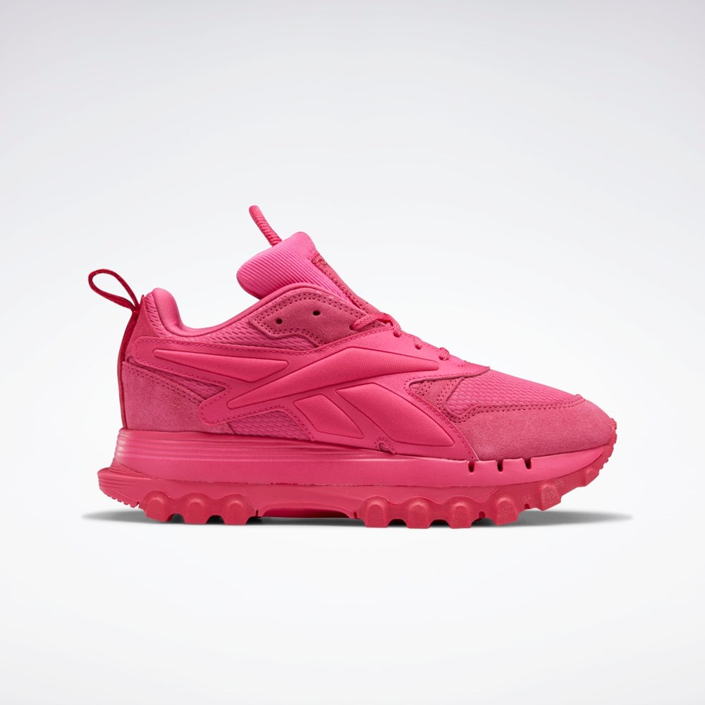 Reebok Cardi B Classic Leather V2 Shoes Pinkki Pinkki Pinkki | MKGIDP-130